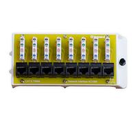 Legrand-On-Q AC1068 - Modulo di interfaccia di rete Cat 6 a 8 porte, 3,8 x 16,3 x 7,4 cm, colore: Giallo