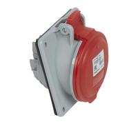 Legrand P17 Tempra Pro connettore di alimentazione femmina rosso 3P + N + E, 415 V / 16A, montaggio a pannello IP44