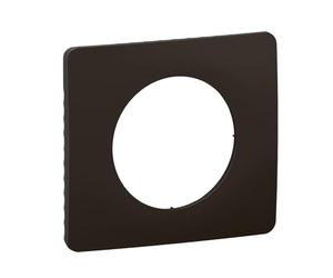 LEGRAND | Piastra 1 Posta Nero Opaco, Celia, Finitura Decorativa Moderna, Compatibile Con Meccanismi Celane, Sistema Di Ripresa Dei Difetti Della Parete