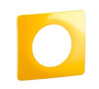LEGRAND - Piastra Céliane - Piastra di finitura per prese e interruttori celiane - 1 postazione - Giallo zafferano