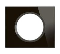 LEGRAND - Piastra Céliane - Piastra di finitura per prese e interruttori celiane - 1 postazione - Vetro onice nero