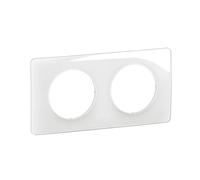 LEGRAND - Piastra Céliane - Piastra di finitura per prese e interruttori celiane - 2 posizioni - Bianco smaltato
