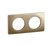 LEGRAND - Piastra Céliane - Piastra di finitura per prese e interruttori celiane - 2 posizioni - bronzo satinato