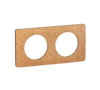 LEGRAND - Piastra Céliane - Piastra di finitura per prese e interruttori celiane - 2 posizioni - Sughero