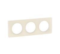 LEGRAND - Piastra Céliane - Piastra di finitura per prese e interruttori celiane - 3 posizioni - Bianco mandorla
