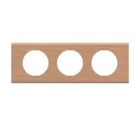 LEGRAND - Piastra Céliane - Piastra di finitura per prese e interruttori celiane - 3 posizioni - Rovere