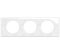 LEGRAND - Piastra Céliane - Piastra di finitura per prese e interruttori celiane - 3 posti - Porcellana di Limoges