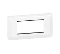 Legrand Piastra telaio 4 moduli 99477 – supporto per montaggio orizzontale – bianco
