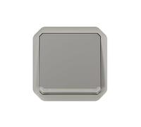 LEGRAND, Plexo 069530L - Interruttore a 2 poli, indicatore integrato, IP55 - IK07, 10 Ampere, 250 Volt, colore: Grigio