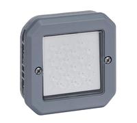Legrand, Plexo New 069523L - Interruttore a parete per ambienti umidi, 16 Ampere, 250 Volt, IP55 - IK07, colore: Grigio