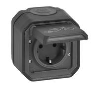 LEGRAND, Plexo New 069784L - Presa elettrica per ambienti umidi, 250 V, 16 A, colore: Antracite