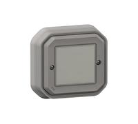 LEGRAND, Plexo New Connected 069874L - Interruttore per ambienti umidi, Smart Home, interruttore on/off, senza batteria, app Home+Control, IP55 - IK07, impermeabile e antiurto, colore: Grigio