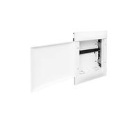 LEGRAND, Practibox S Multimedia - Distributore a incasso con porta, armadio di rete, 2 x 12 moduli, 4 x 2 moduli per prese dati e telefono, 2 x 2 moduli per prese elettriche, presa pre-tagliata,