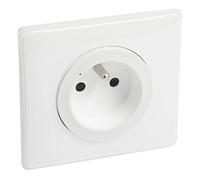 LEGRAND - Presa da parete Céliane with Netatmo - Presa collegata 16A/3680W - Protetta contro i sovraccarichi - Per posa da incasso o sporgente - Made in France - Laccato bianco