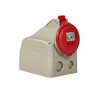Legrand-Presa per montaggio superficiale CEE 16A, 5 pin rosso (3P + N + PE), 6h (400V / 16A), grado di protezione IP44, IK09