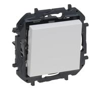 LEGRAND Pulsante componibile 6A per installazione a incasso, Gamma Niloé Step, Colore Bianco, 398232B