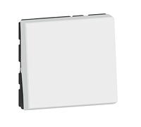 Legrand - Pulsante Mosaico Easy-Led 6A 2 moduli - bianco