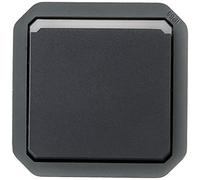 Legrand - Pusher luminoso impermeabile Plexo 10A per equipaggiare una custodia o una piastra supporto finitura antracite