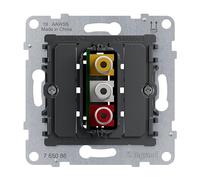 LEGRAND, Seano 765086 - Scatola di giunzione RCA a 3 prese, attacco a morsetto: 0,5 mm²