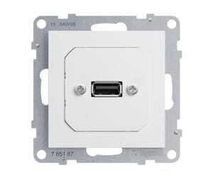 LEGRAND, SEANO 765187 - Porta dati USB 3.0 con cavo, con inserto incluso, lunghezza cavo: 15 cm, colore: Bianco ultra