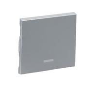 LEGRAND, SEANO 765207 - Altalena per interruttore retroilluminato, interruttore a croce, coperchio interruttore, piastra a bilanciere, colore: Alluminio laccato