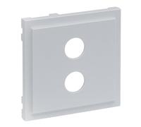LEGRAND, SEANO 765278 - Copertura per scatola di giunzione per altoparlanti, presa da 4 mm, in alluminio laccato