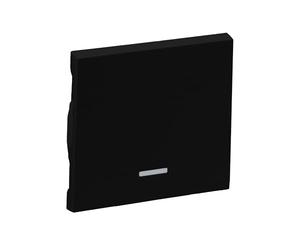 Legrand, SEANO 765307 - Interruttore a bilanciere illuminato con pulsante e interruttore a croce, coperchio interruttore, piastra a bilanciere, colore: Nero laccato