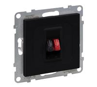 LEGRAND, SEANO 765376 - Connettore per altoparlante, 1 scomparto con morsetti a molla (rosso/nero)