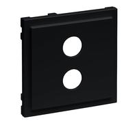 LEGRAND, SEANO 765378 - Copertura per scatola di giunzione per altoparlante, presa da 4 mm, colore: Nero laccato