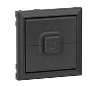LEGRAND, SEANO 765429 - Interruttore e pulsante per tapparelle con 3 tasti, coperchio interruttore, piastra a bilanciere, colore: antracite laccato