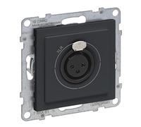 LEGRAND, SEANO 765461 - Presa XLR a 3 poli, con coperchio, morsetti a vite, 0,5 mm², colore: antracite