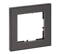 LEGRAND, SEANO+ 765491 - Telaio a 1 strato con superficie in materiale reale, termoplastico senza alogeni, produzione e imballaggio sostenibili, colore: acciaio scuro