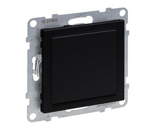 LEGRAND, SEANO 765801 - Copertura cieca per l'utilizzo di inserti del programma di interruttori mosaico, adattatore mosaico, piastra di copertura, pannello interruttore, colore: Nero laccato