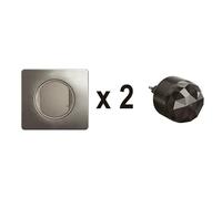 LEGRAND - Starter Pack per tapparelle collegate Celane with Netatmo - 2 interruttori collegati + 1 Gateway di collegamento - Titanio