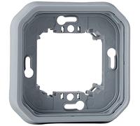 Legrand - Supporto per piastra impermeabile 1 posto Plexo per montaggio a incasso meccanismi componibili - grigio