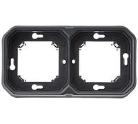 Legrand - Supporto per piastra impermeabile 2 posti Plexo per montaggio orizzontale o verticale a incasso funzioni componibili - antracite