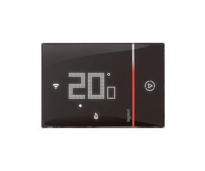 Legrand Termostato collegato Smarther with Netatmo per montaggio a incasso 2 moduli - Nero
