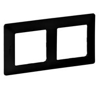 Legrand Valena Life 754252 - Telaio a 2 scomparti, colore: Nero