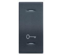 Legrand Vela Scura Copritasto Serigrafato Simbolo Chiave 1 Modulo 112 mm x 30 mm Dark Plastica Pulsante A Vite Tutti I Dispositivi Elettrici Standard