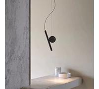 LEGZIT Lampada a Sospensione obliqua K Line Lampada Moderna Minimalista Bar Ristorante Lampada a Sospensione personalità Creativa Soggiorno Reception Camera da Letto Comodino LED Piccolo lampadario