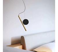 LEGZIT Lampada a Sospensione obliqua K Line Lampada Moderna Minimalista Bar Ristorante Lampada a Sospensione personalità Creativa Soggiorno Reception Camera da Letto Comodino LED Piccolo lampadario
