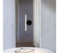 LEGZIT Lampada a Sospensione obliqua K Line Lampada Moderna Minimalista Bar Ristorante Lampada a Sospensione personalità Creativa Soggiorno Reception Camera da Letto Comodino LED Piccolo lampadario