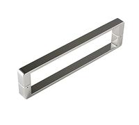 LEGZIT Maniglia per Porta della Doccia Maniglia per Porta in Vetro,Maniglia per Porta a Spinta per Doccia in Acciaio Inossidabile Resistente Foro per Foro 400mm/440mm (Dimensioni : 400mm)