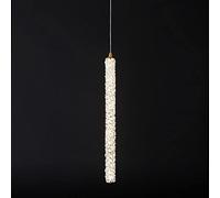 LEGZIT Nordic Creative LED Light Luxury Crystal Art Lampadari Lunga Piccola Lampada a Sospensione Camera da Letto Comodino Moderno Semplice Bar Lampada a Sospensione Decorativa Illuminazione