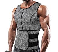 LEGZIT Piastra per Supporto per la Schiena, correttore posturale, Gilet Addominale Fitness da Uomo, Corsetto per Il Sudore della Vita Sportiva, tutore Posteriore Traspirante Regolabile per Yoga Spo
