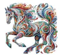 Lehaha 5D Diamond Painting Kit Completo per Adulti,Cartoon Diamond Art Kits for Kids Beginners,Stitch Kit Pittura Diamante Come Regalo per Bambini,DIY Strass Ricamo Punto Croce,cavallo(30x30cm)