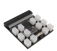 LeHang 1 Adattatore per schede Breakout per alimentatori DPS-1200FB/QB PCI-E 6Pin Aggiungere 2PSU Mining BTC con PCI-e 6X 6Pin a 6+2Pin PCI-e Cavo di Alimentazione Nero