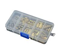 LeHang 120Pcs M3 Maschio Femmina Ottone Standoff Spacer PCB Board Viti Esagonali Assortimento Dado