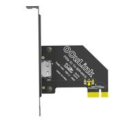 LeHang Adattatore PCI-E 1X 4.0 a Oculink SFF-8611/8612 con Supporto a Profilo Lungo