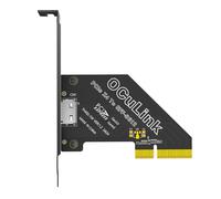 LeHang Adattatore PCI-E 4X 4.0 a Oculink SFF-8611/8612 con Supporto a Profilo Lungo